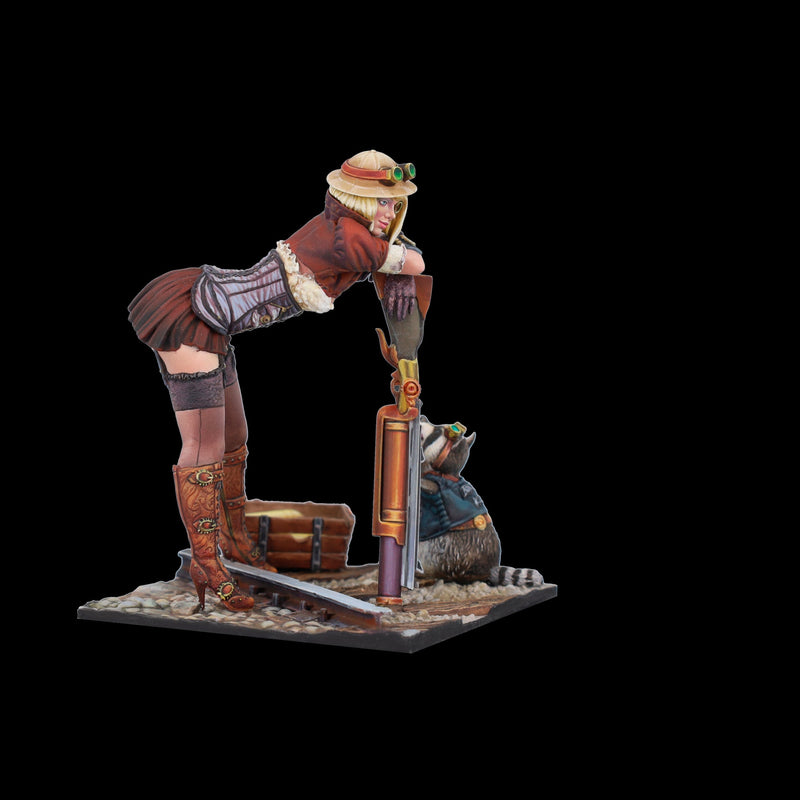 Scale 75 SSP-016 Figures Steam Wars Audrey D. & Rumblepop  75mm