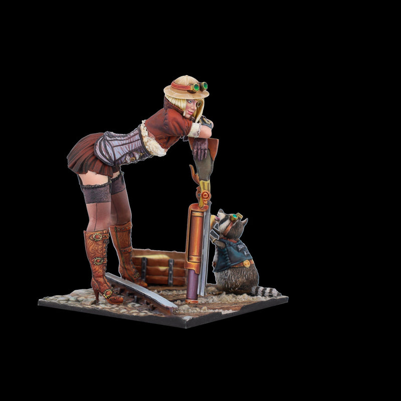 Scale 75 SSP-016 Figures Steam Wars Audrey D. & Rumblepop  75mm