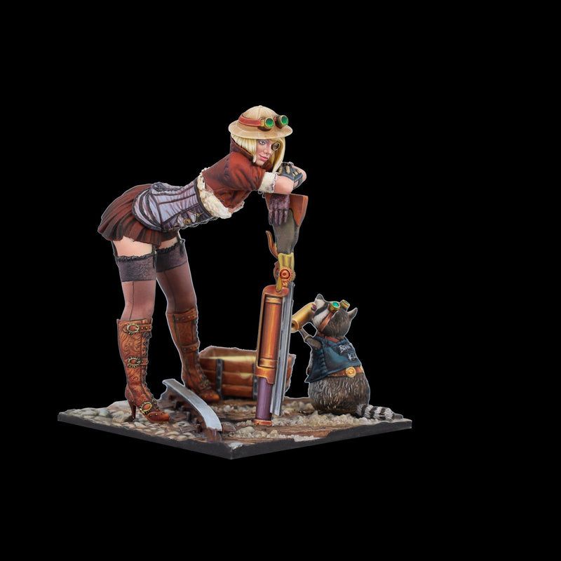 Scale 75 SSP-016 Figures Steam Wars Audrey D. & Rumblepop  75mm