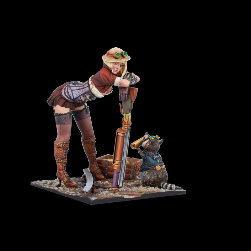Scale 75 SSP-016 Figures Steam Wars Audrey D. & Rumblepop  75mm