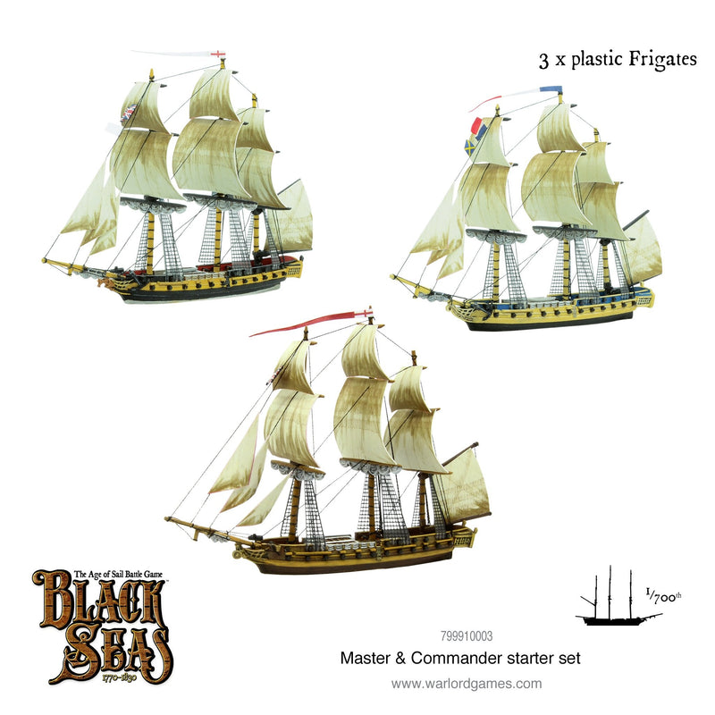 Black Seas 791510001 1/700th  Master & Commander Starter Set