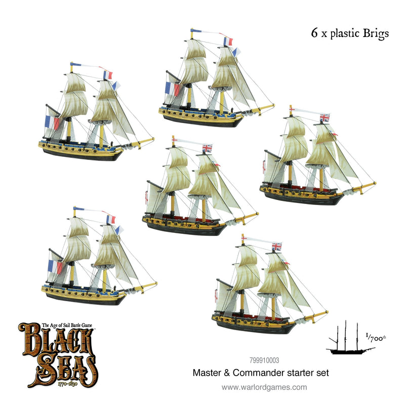 Black Seas 791510001 1/700th  Master & Commander Starter Set