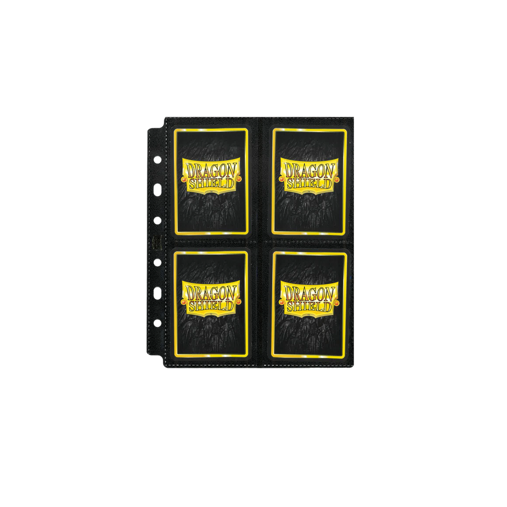 Dragon Shield 8-Pocket Display Black Trading Card Binder Pages