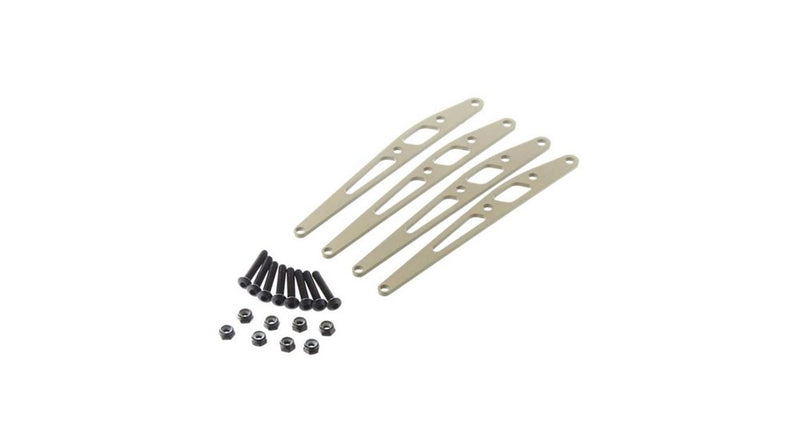 Axial AXIC3145 AX31245 Lower Link Plate Set Aluminum (4) - Hobby City NZ