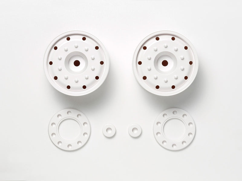 Tamiya 56543 WHEELS 30mm HEX WHITE (2) (8346778763501)