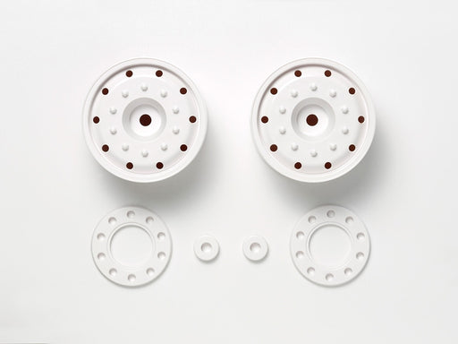 Tamiya 56543 WHEELS 30mm HEX WHITE (2) (8346778763501)