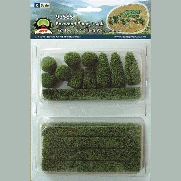JTT Scenery 95585 Boxwood Plants 15 pack (8950425485549)