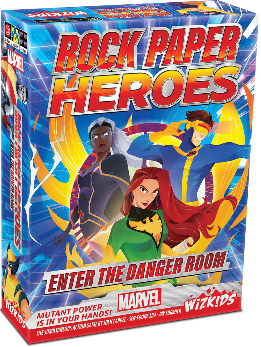 WizKids Marvel Rock Paper Heroes Enter the Danger Room Board Game