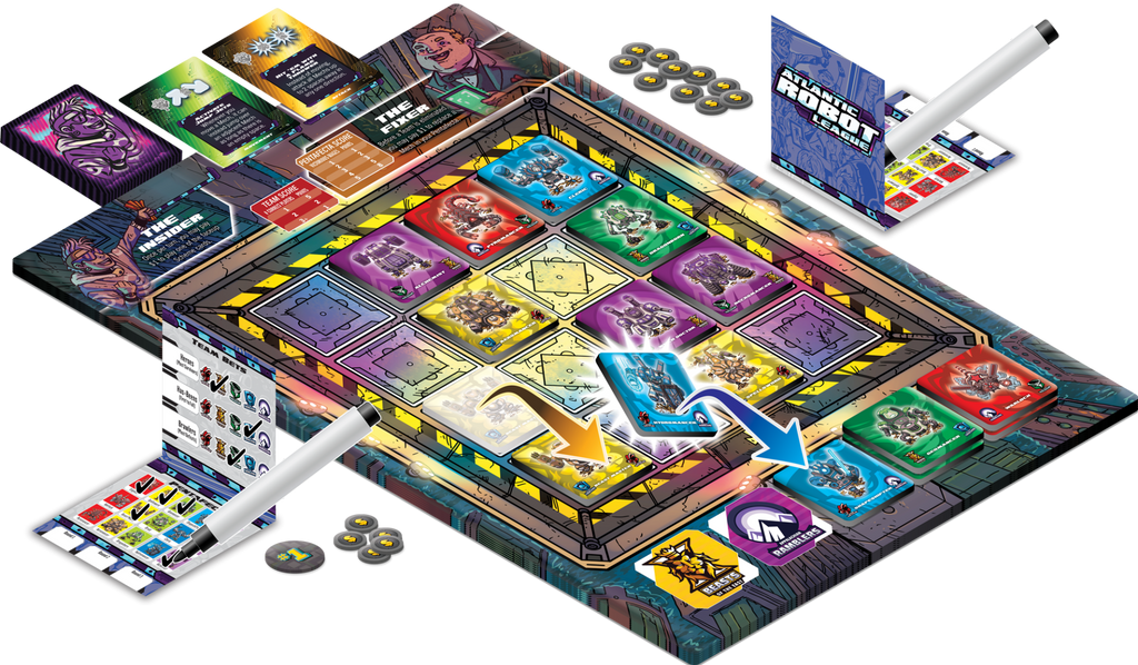 WizKids Atlantic Robot League Board Game (2)