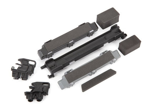 Traxxas 8919R Battery hold-down/ mounts (front & rear)/ battery compartment spacers/ foam pads (7953885266157)