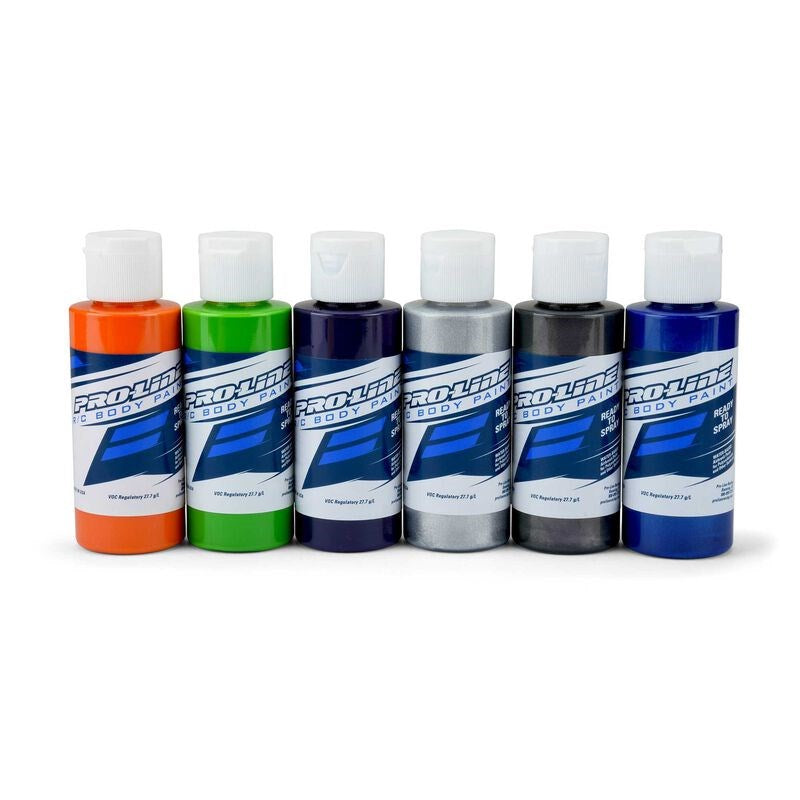 Pro-Line PRO632301 RCPaintSecondaryColors-OrgGrnPrpAlmChrlPrl Bl SRP - Hobby City NZ