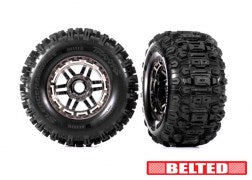 Traxxas 8979A T&W BLK CHRM WHL SLDGHMR AT TIRE (8404530725101)