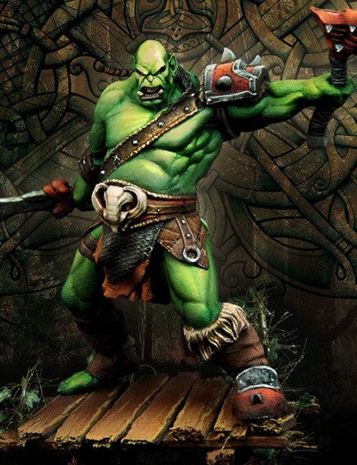 Scale 75 SWF-001 Figures Fantasy Wargames Shargh Orc Champion 35mm