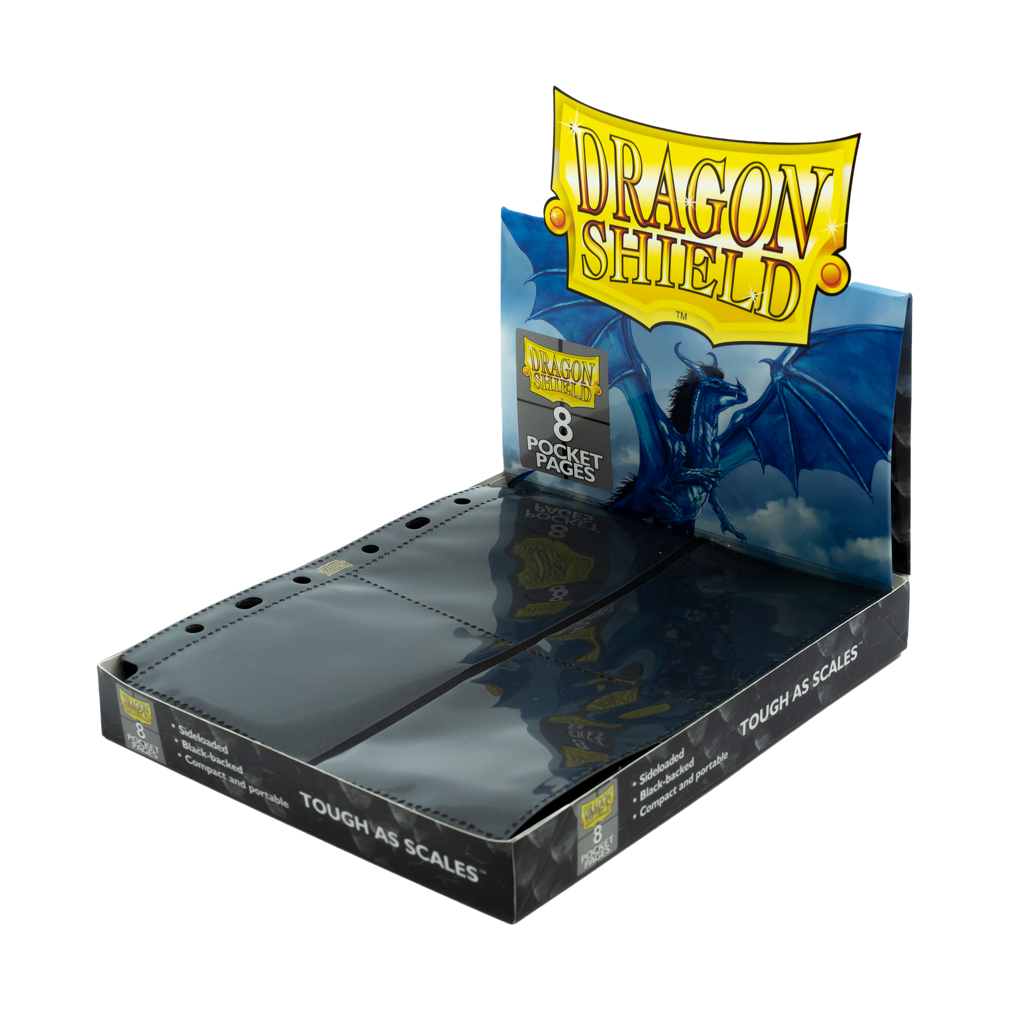 Dragon Shield: Binder Pages 8-Pocket Display Black - AT-10303