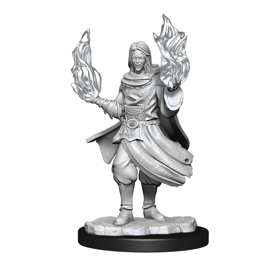 WizKids Critical Role Unpainted Miniatures Hollow One Rogue and Sorceror Male - WZK90380