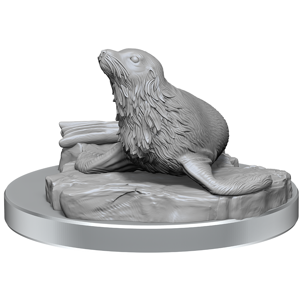 WizKids D&D Nolzurs Marvelous Miniatures Locathah & Seal - WZK90418