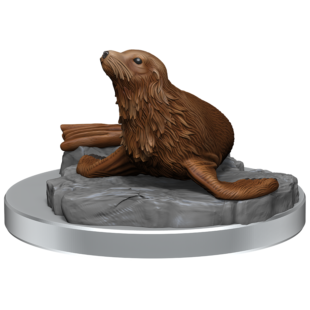 WizKids D&D Nolzurs Marvelous Miniatures Locathah & Seal - WZK90418