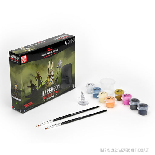 WizKids 90460 D&D Nolzurs Marvelous Miniatures: Paint Night Kit Harengon Limited Edition (Set 20) (9003828478189)