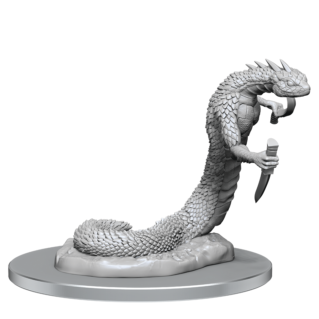WizKids Critical Role Unpainted Miniatures Serpentfolk & Serpentfolk Ghost - WZK90626