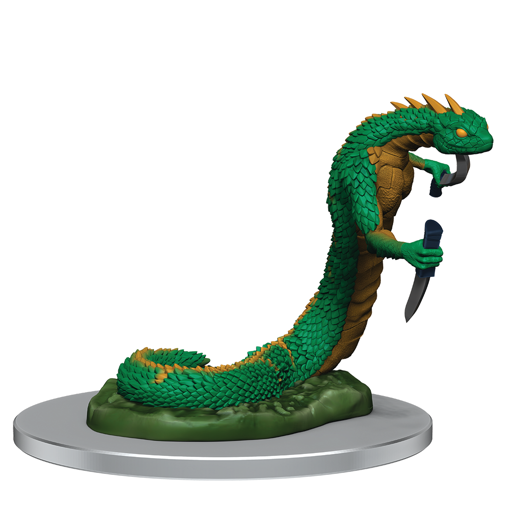 WizKids Critical Role Unpainted Miniatures Serpentfolk & Serpentfolk Ghost - WZK90626