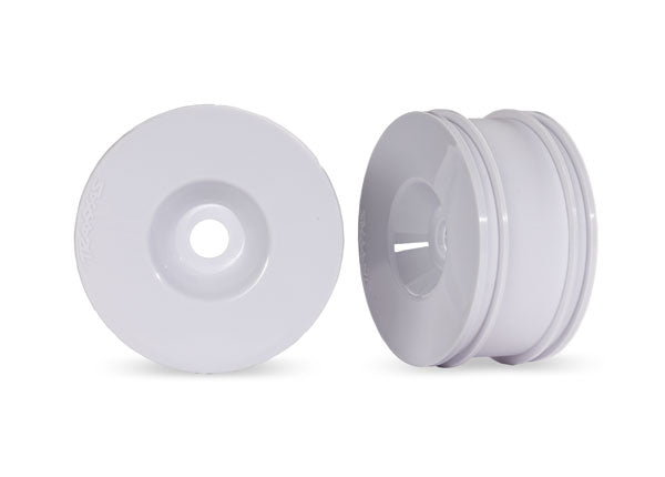 Traxxas 9070-WHT 3.0 White Dished Wheels (2) (9070153531629)