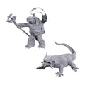 WizKids D&D Nolzur's Marvelous Miniatures: Tortle Druid & Wild Shape Giant Lizard - WZK90707