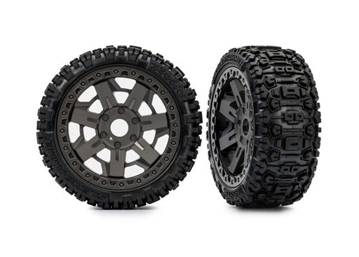 Traxxas 9073 Tires & Wheels 3.0 Gray Wheel/Sledgehammer Tire - Hobby City NZ (8873559228653)