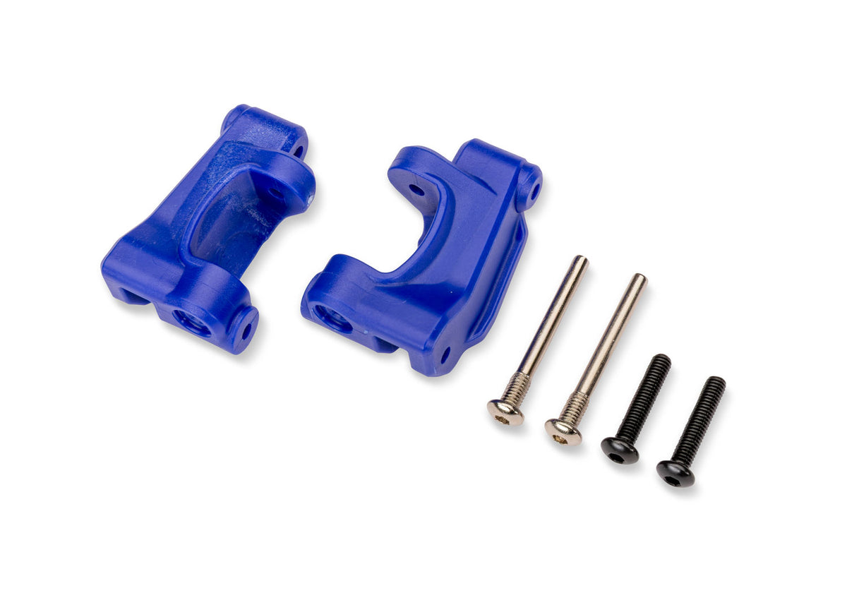 Traxxas Extreme Heavy-Duty Blocks Blue (Left & Right) RC Caster Block