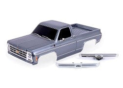 Traxxas 9212-SLVR BODY 79 K10 TRUCK COMPLETE SLVR