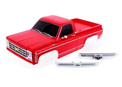 Traxxas 9212R Body Chevrolet K10 Truck (1979) complete red