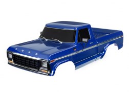 Traxxas 9230-BLUE Body Ford F-150 (1979) complete blue (painted decals applied) (8828011053293)