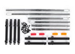 Traxxas 9231 Side trim left & right (chrome)/ LED lens/ 2.6x8mm BCS (14)/ 2.6x10mm BCS (6) (fits #9230 body)