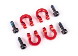 Traxxas 9734R BUMPER D-RINGS ALUM RED