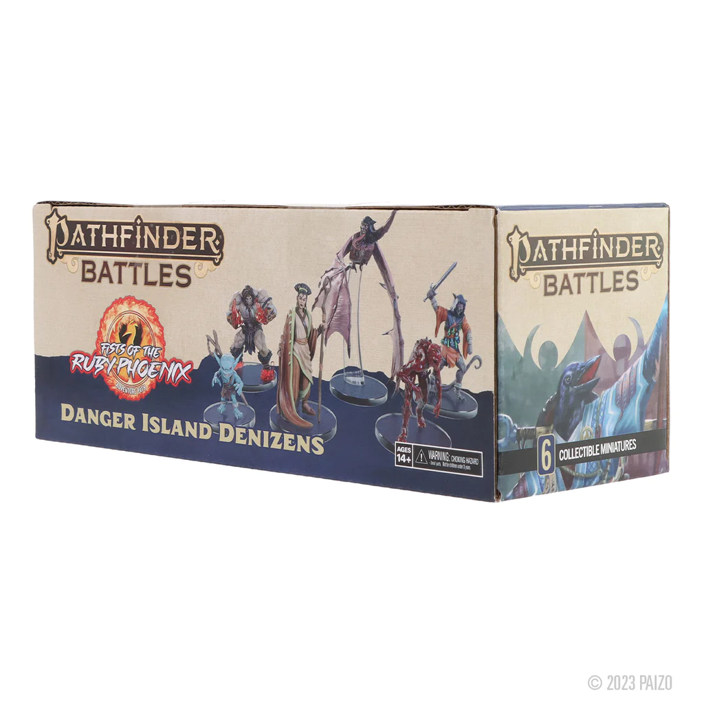 WizKids Pathfinder Battles Fists of the Ruby Phoenix Danger Island Denizens Miniature Set (2)