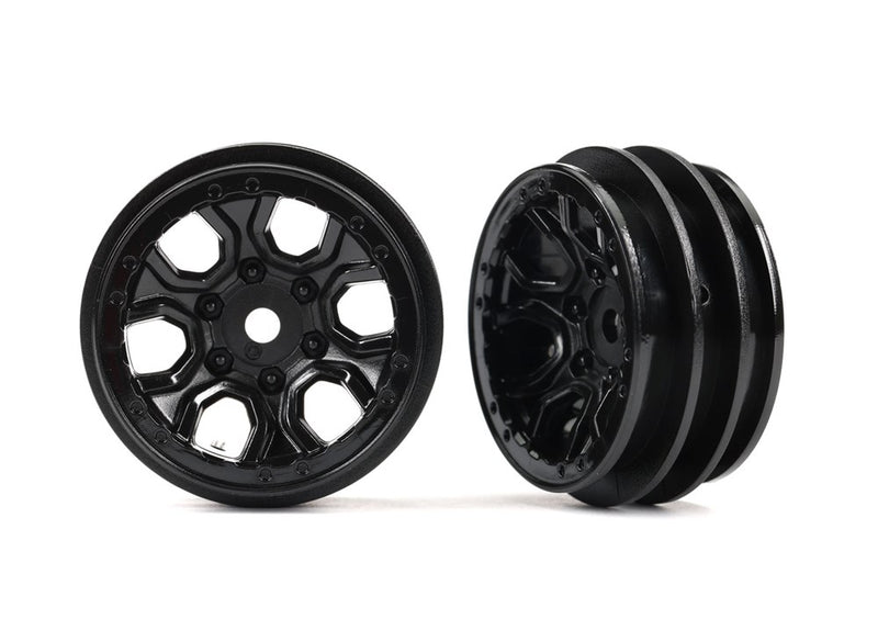 Traxxas 9770 Wheels 1.0" (black) (2)