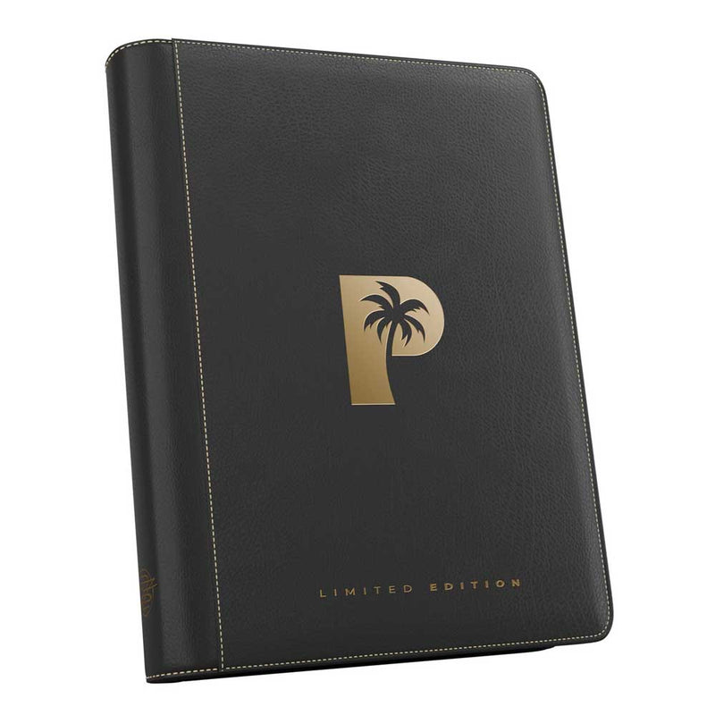 Palms Off LE24-09 Limited Ed. Mega Capacity 9 Pocket Binder Black and Gold (720 slot) (9003879661805)