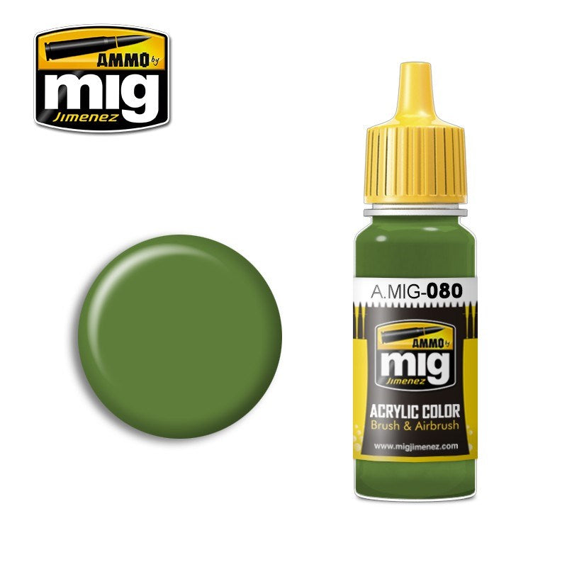 AMMO by Mig Jimenez A.MIG-0080 BRIGHT GREEN AMT-4