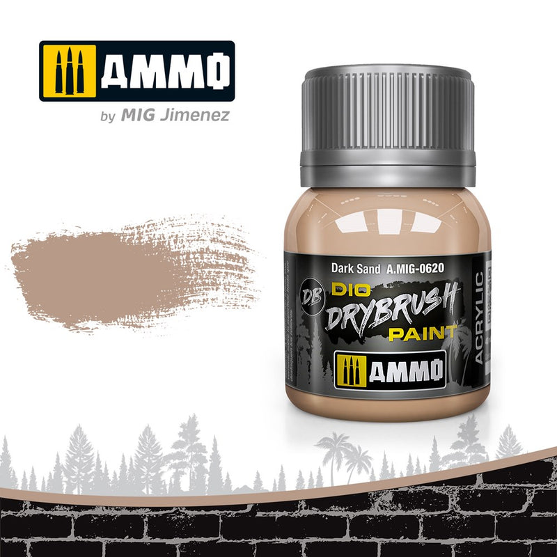AMMO of Mig Jimenez A.MIG-0620 Drybrush Dark Sand