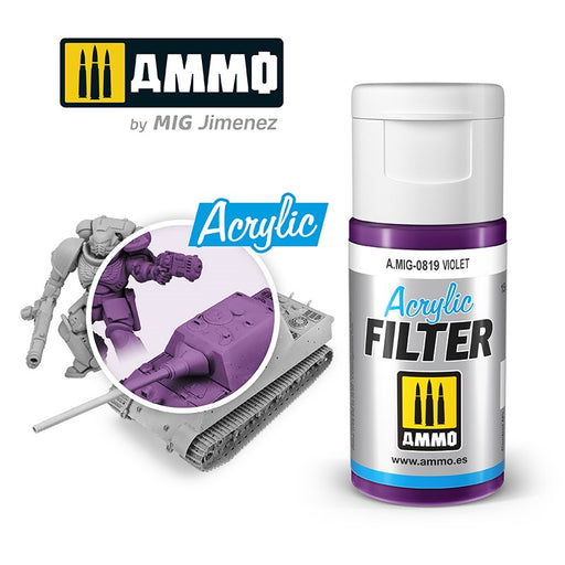 AMMO by Mig Jimenez 0819 Acrylic Filter Violet (6660654628913)