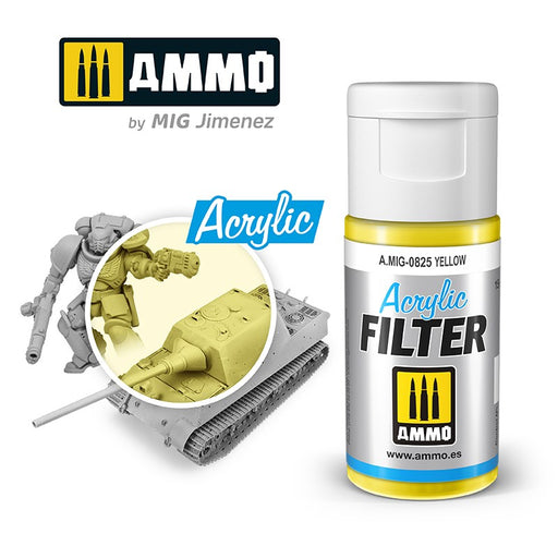 AMMO by Mig Jimenez 0825 Acrylic Filter Yellow (6660654923825)