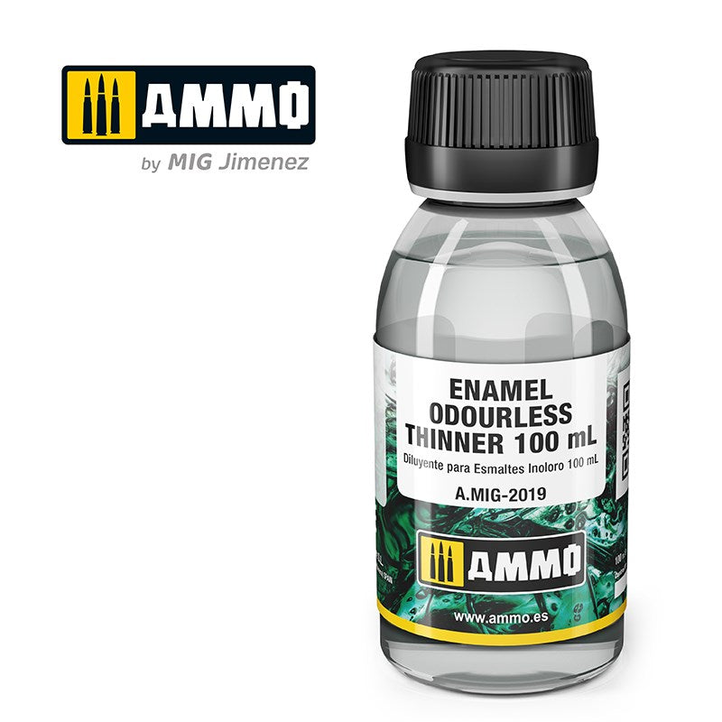 AMMO by Mig Jimenez A.MIG-2019 ENAMEL ODOURLESS THINNER 100 ML - Hobby City NZ