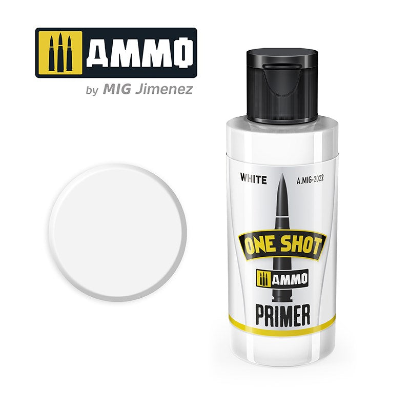 AMMO by Mig Jimenez A.MIG-2022 ONE SHOT PRIMER - WHITE - Hobby City NZ