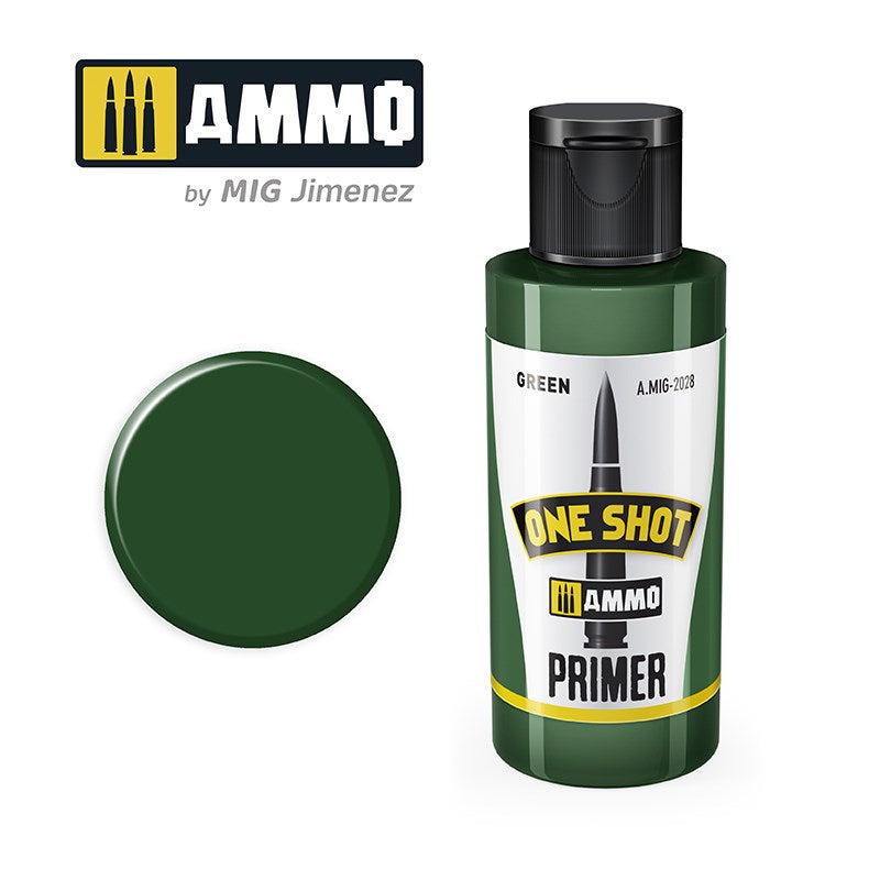 AMMO by Mig Jimenez A.MIG-2028 ONE SHOT PRIMER GREEN