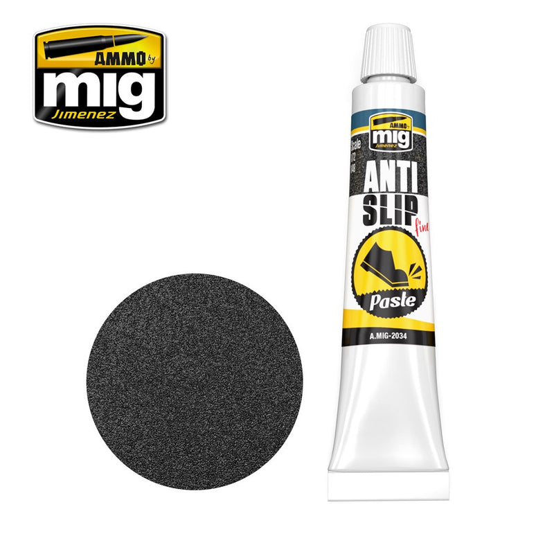 AMMO by Mig Jimenez A.MIG-2034 ANTI-SLIP PASTE - BLACK COLOR FOR 1/72 & 1/48 - Hobby City NZ