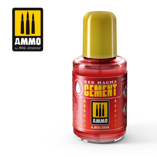 AMMO by Mig Jimenez A.MIG-2046 RED MAGMA CEMENT (30ML) (8170397958381)