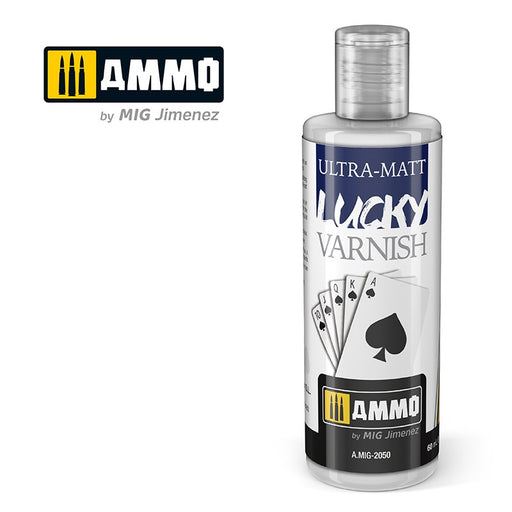AMMO by Mig Jimenez A.MIG-2050 ULTRA-MATT LUCKY VARNISH (BIG 60 ML SIZE) - Hobby City NZ