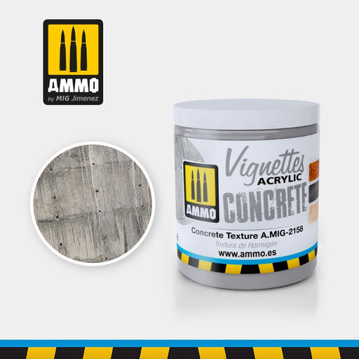 AMMO by Mig Jimenez A.MIG-2158 CONCRETE TEXTURE (100ML) - VIGNETTES ACRYLIC MUD (8170397171949)