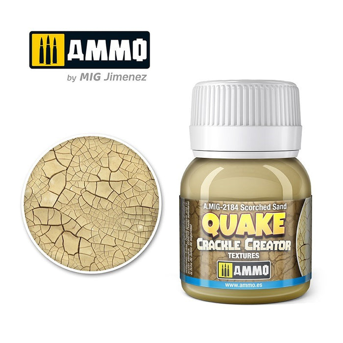 AMMO by Mig Jimenez A.MIG-2184 QUAKE CRACKLE CREATOR TEXTURES Scorched Sand (8471019192557)