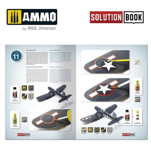 AMMO by Mig Jimenez A.MIG-6523 HOW TO PAINT WWII US NAVY LATE AIRCRAFT - SOLUTION BOOK (7882227810541)