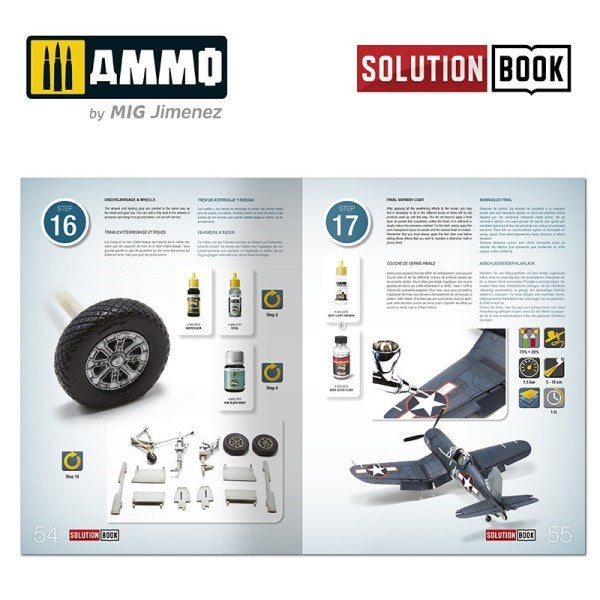 AMMO by Mig Jimenez A.MIG-6523 HOW TO PAINT WWII US NAVY LATE AIRCRAFT - SOLUTION BOOK - Hobby City NZ (7882227810541)